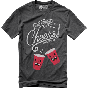 RED CUP CHEERS - DARK HEATHER GRAY