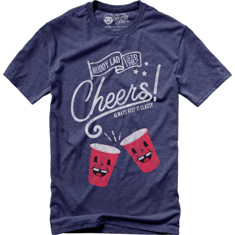 RED CUP CHEERS - HEATHER NAVY