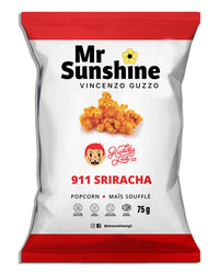 MR SUNSHINE x RUDDY LAD SRIRACHA POPCORN PACK OF 6 SMALL BAGS